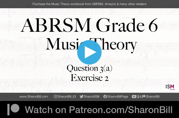 ABRSM Music Theory Grade 6 Question 3(a) Exercise 2 Composing a Traditional Melody with Sharon Bill