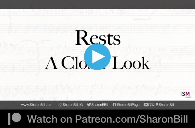 Rests A Closer Look with Sharon Bill